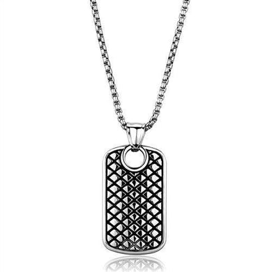 TK1983 - High polished (no plating) Stainless Steel Necklace with No Stone