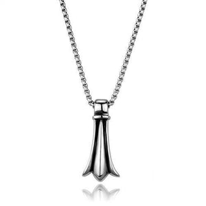 TK2010 - High polished (no plating) Stainless Steel Necklace with No Stone