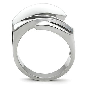 TK228 - High polished (no plating) Stainless Steel Ring with No Stone