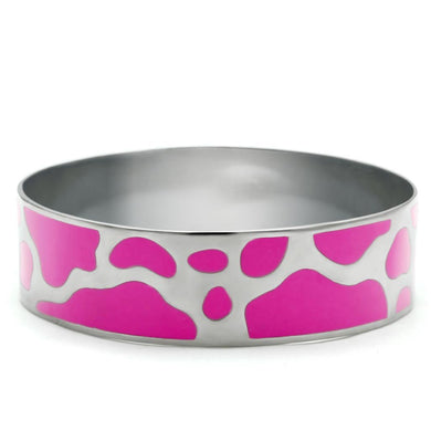 TK240 - High polished (no plating) Stainless Steel Bangle with No Stone