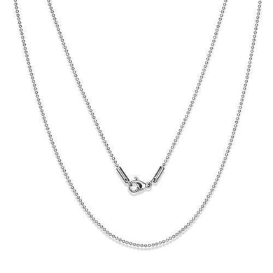 TK2431 - High polished (no plating) Stainless Steel Chain with No Stone