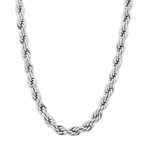 TK2433 - High polished (no plating) Stainless Steel Chain with No Stone