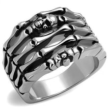 Load image into Gallery viewer, TK2512 - High polished (no plating) Stainless Steel Ring with Epoxy  in Jet