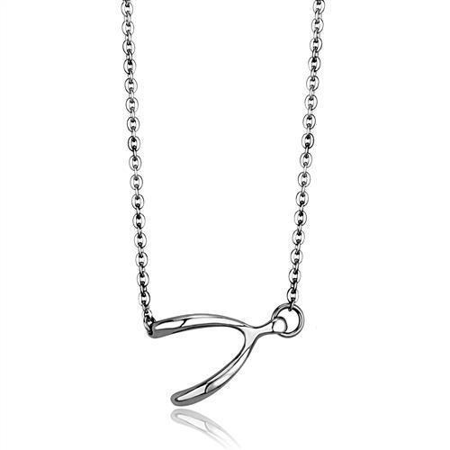 TK2529 - High polished (no plating) Stainless Steel Chain Pendant with No Stone