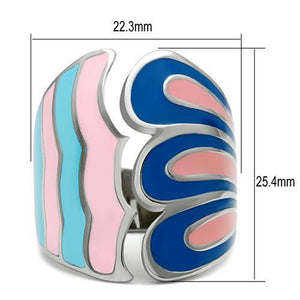 TK253 - High polished (no plating) Stainless Steel Ring with No Stone