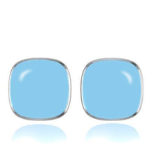 Load image into Gallery viewer, TK277 - High polished (no plating) Stainless Steel Earrings with Epoxy  in No Stone