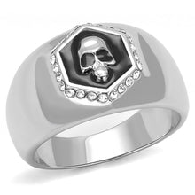 Load image into Gallery viewer, TK3277 - High polished (no plating) Stainless Steel Ring with Epoxy  in Jet