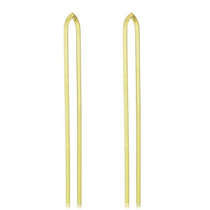 TK3531 - IP Gold(Ion Plating) Stainless Steel Earrings with No Stone