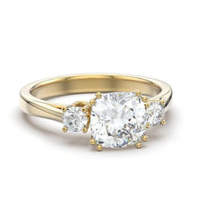 Load image into Gallery viewer, TK3674 - IP Gold(Ion Plating) Stainless Steel Ring with AAA Grade CZ  in Clear