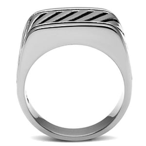TK380 - High polished (no plating) Stainless Steel Ring with No Stone