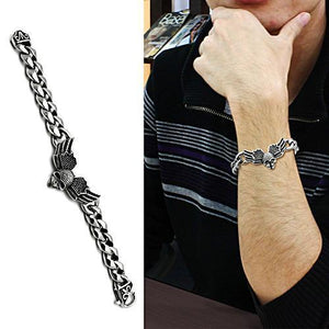 TK434 - High polished (no plating) Stainless Steel Bracelet with No Stone