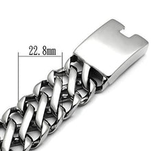 Load image into Gallery viewer, TK447 - High polished (no plating) Stainless Steel Bracelet with No Stone
