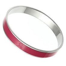 Load image into Gallery viewer, TK534 - High polished (no plating) Stainless Steel Bangle with Epoxy  in Siam