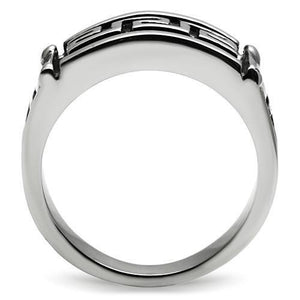 TK584 - High polished (no plating) Stainless Steel Ring with No Stone