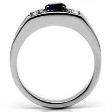 Load image into Gallery viewer, TK588 High polished (no plating) Stainless Steel Ring with Synthetic in Montana