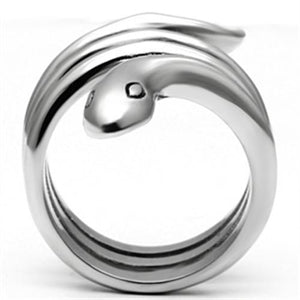 TK666 - High polished (no plating) Stainless Steel Ring with No Stone
