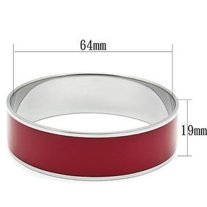 TK785 - High polished (no plating) Stainless Steel Bangle with Epoxy  in Siam