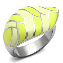 Load image into Gallery viewer, TK801 - High polished (no plating) Stainless Steel Ring with Epoxy  in Multi Color