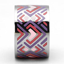 Load image into Gallery viewer, TK823 - High polished (no plating) Stainless Steel Ring with Epoxy  in Multi Color