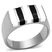 Load image into Gallery viewer, TK849 - High polished (no plating) Stainless Steel Ring with Epoxy  in Multi Color