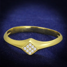 Load image into Gallery viewer, TS406 - Gold 925 Sterling Silver Ring with AAA Grade CZ  in Clear