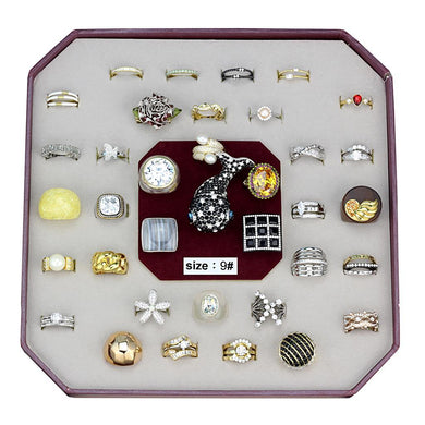 VK-024-SIZE9 - Assorted Brass Ring with Assorted  in Assorted