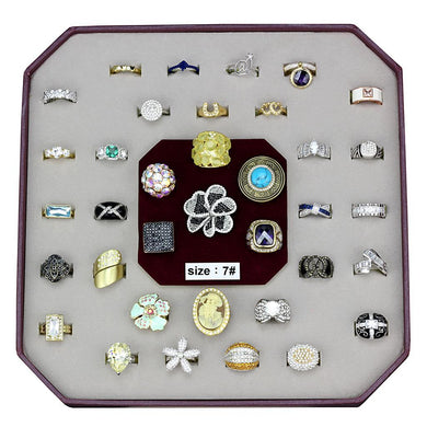 VK-030-SIZE7 - Assorted Brass Ring with Assorted  in Assorted