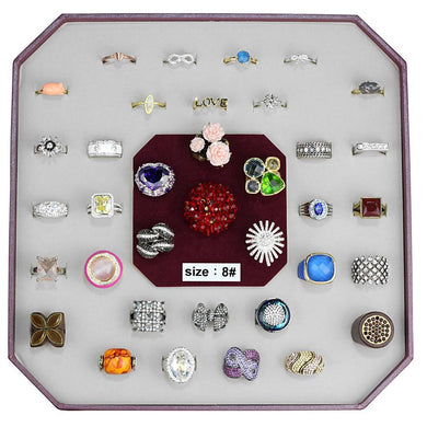 VK-033-SIZE8 - Assorted Brass Ring with Assorted  in Assorted