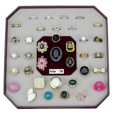 VK-034-SIZE7 - Assorted Brass Ring with Assorted  in Assorted