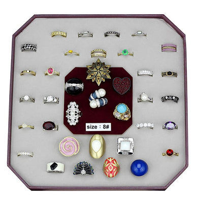VK-048-SIZE8 - Assorted Brass Ring with Assorted  in Assorted