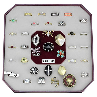 VK-049-SIZE8 - Assorted Brass Ring with Assorted  in Assorted