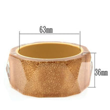 Load image into Gallery viewer, VL027 -  Resin Bangle with Synthetic Synthetic Stone in Brown