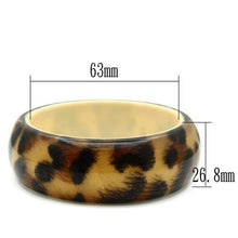 Load image into Gallery viewer, VL034 -  Resin Bangle with Synthetic Synthetic Stone in Animal pattern