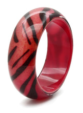 Load image into Gallery viewer, VL036 -  Resin Bangle with Synthetic Synthetic Stone in Animal pattern