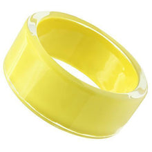Load image into Gallery viewer, VL042 -  Resin Bangle with Synthetic Synthetic Stone in Citrine Yellow