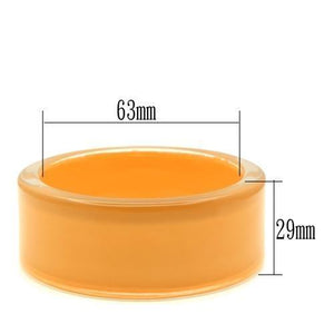 VL043 -  Resin Bangle with Synthetic Synthetic Stone in Orange