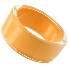 Load image into Gallery viewer, VL043 -  Resin Bangle with Synthetic Synthetic Stone in Orange