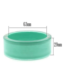 Load image into Gallery viewer, VL044 -  Resin Bangle with Synthetic Synthetic Stone in Emerald